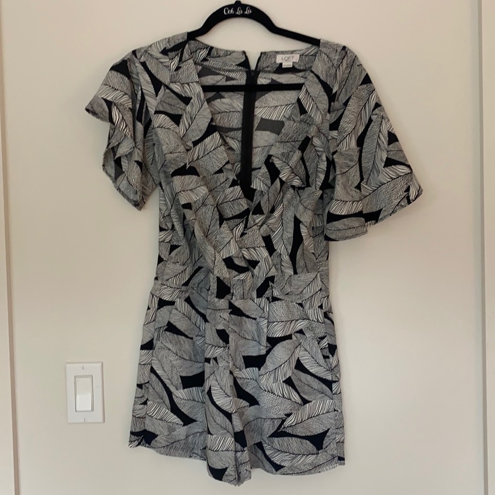 Black and white romper